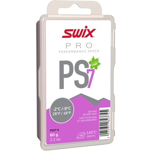 SWIX PS07 fialový 60g - skluzný vosk na běžky