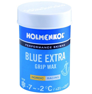HOLMENKOL BLUE EXTRA Grip wax 45g -stoupací vosk na běžky