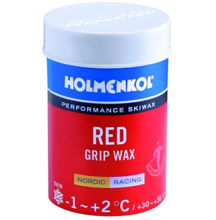 HOLMENKOL RED Grip wax 45g -stoupací vosk na běžky
