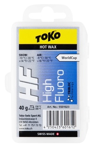 TOKO HF blue 40g - skluzný vosk na běžky  