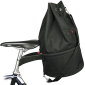 Cyklistická brašna Matchpack připevněná na sedlovku jízdního kola	